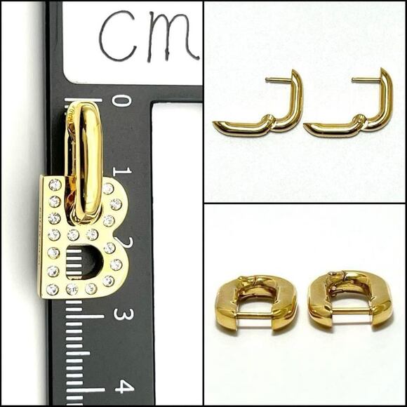 BALENCIAGA Gold Earrings - Picture 8 of 9